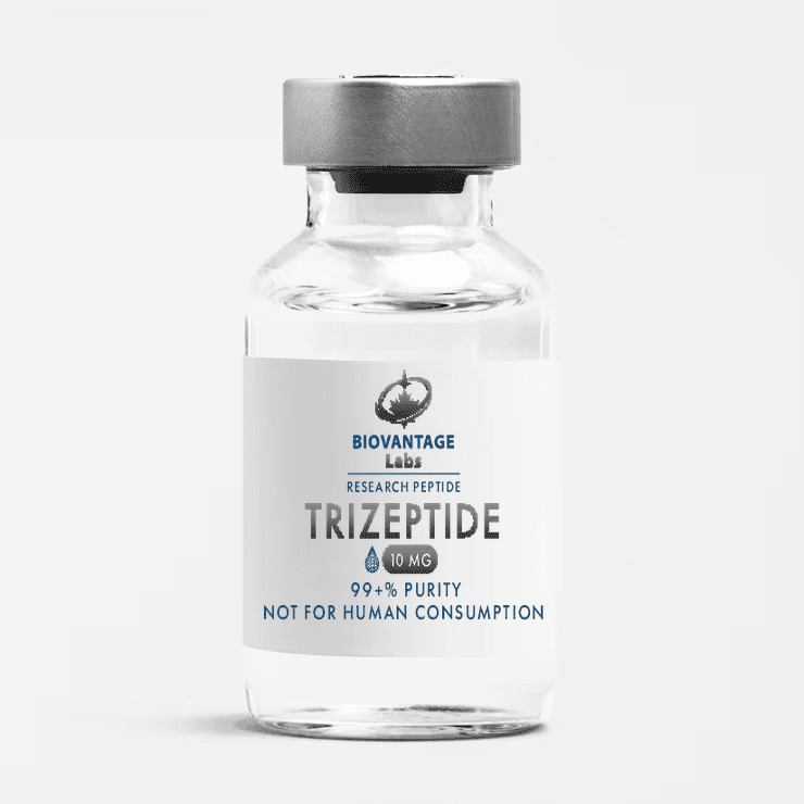 Biovantage Labs Trizeptide research peptide vial, 99+% purity, lyophilized, Canada