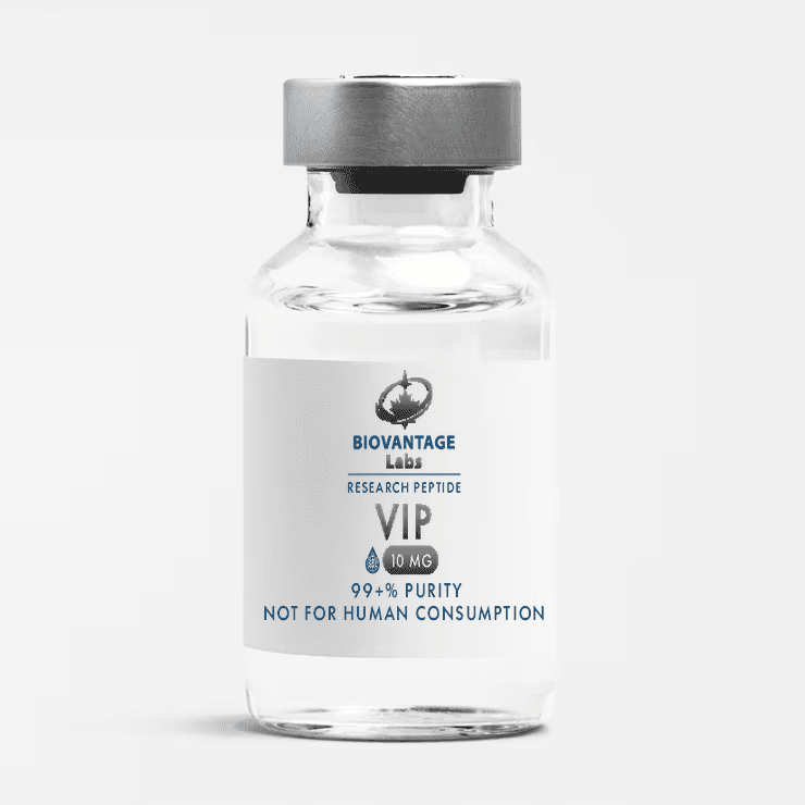 Biovantage Labs VIP Vasoactive Intestinal Peptide research vial, 99+% purity, lyophilized, Canada